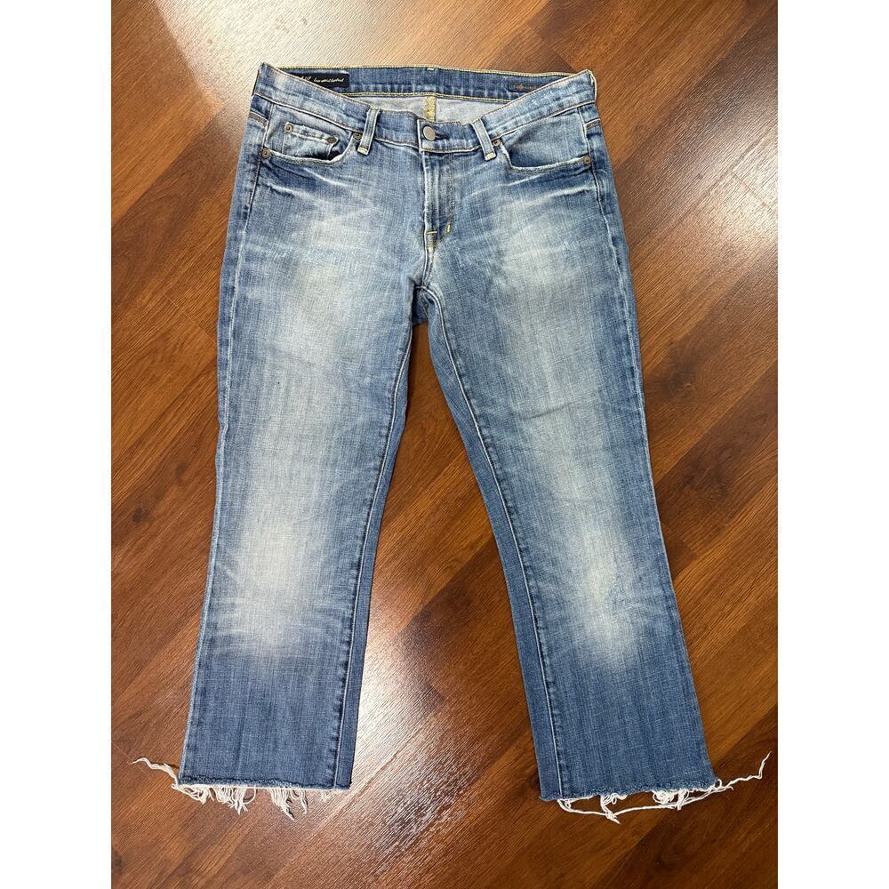 Citizens Of Humanity Kelly Low Waist Bootcut Jeans Y2K Animal Print Cheetah 30 - Picture 2 of 9